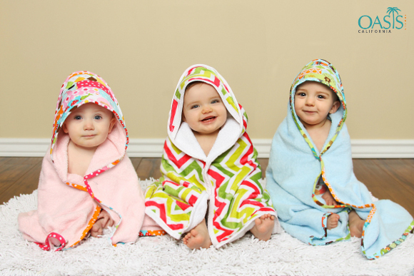 Double the Shower Fun with Hooded Kids Towels