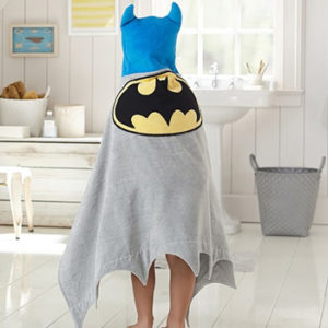 Grey and Blue Super Hero Bath Towel Wholesale