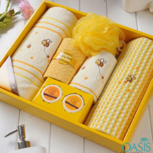 21 Wholesale Designer Luxury Bath Towel Set In Marigold - at 