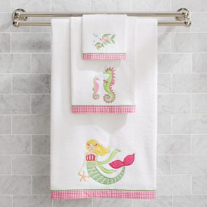 Wholesale Plain Color Block Soft Bath Towels