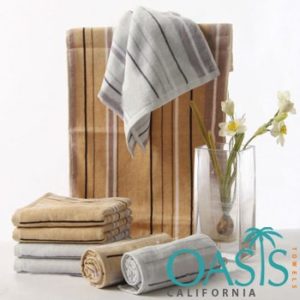 Wholesale Light Base and Striped Towels Manufacturer