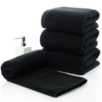 Wholesale Black Large Microfibre Bath Towels Manufacturer
