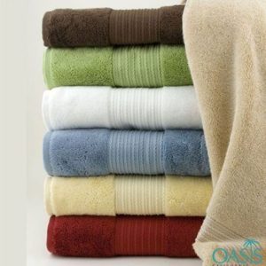 Wholesale High Quality Color Block Hotel Towels Manufacturer