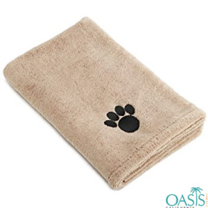 Wholesale Honey Brown Teddy Paw Pint Custom Towel Manufacturer