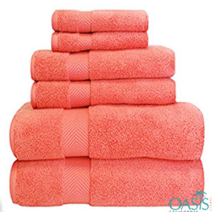 Wholesale Radiant Red Custom Towels