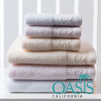 Wholesale Powder Hued Designer Bordered Towels Manufacturer