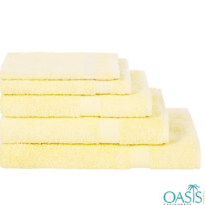 Wholesale Rich Pollen Yellow Custom Towels