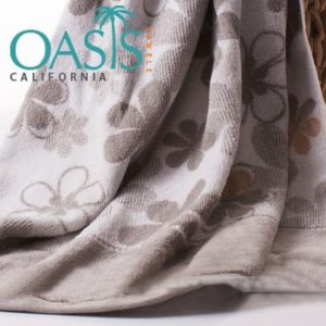 Floral Cream Based Towels Wholesale Manufacturer