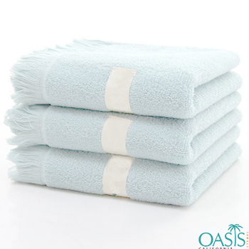 Wholesale Frosty Blue Custom Towels Manufacturer
