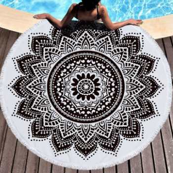 Wholesale Grey and White Subtle Beach Towels Manufacturers