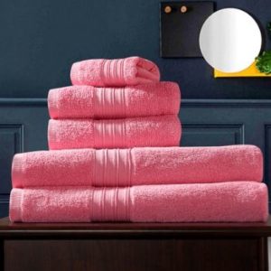 Wholesale Bougainvillea Pink Custom Towel Set of 5