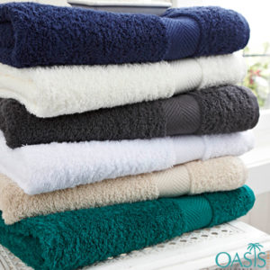 Wholesale Contemporary Color Block Hotel Towels Manufacturer