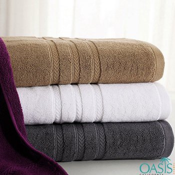 Wholesale Cool Swag Color Block Hotel Towels Manufacturer