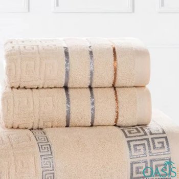 Wholesale Aglitter Stripe Peach Hotel Towels Manufacturers In USA,UK