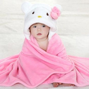 Wholesale Pink Princess Hooded Bath Towel Manufacturers