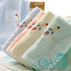 Self Embossed with Rocket Wholesale Towels Manufacturer