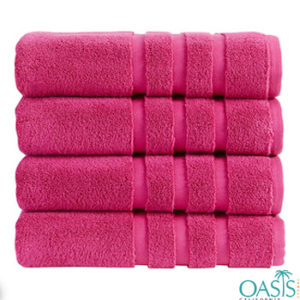 Wholesale Mystic Rose Pink Custom Towels Manufacturer
