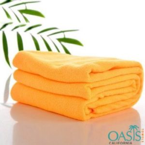 Wholesale Striking Yellow Microfiber Towel Set Manufacturers USA