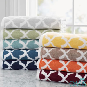 Wholesale Vibrant Color Criss- Cross Organic Towels Manufacturer