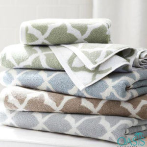 Wholesale Pastel Shade Criss-Cross Organic Towels Manufacturer