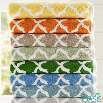 Wholesale Rich Criss-Cross Weave Organic Towels Manufacturer