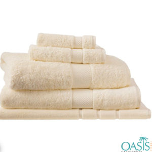 Wholesale Champagne Cream Custom Towels Manufacturer