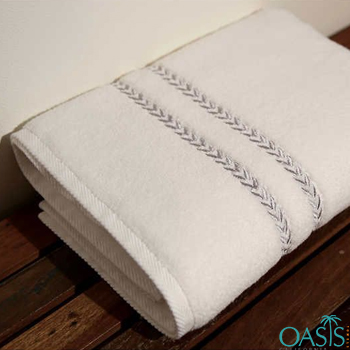 Wholesale Magical White with Matte Lace Custom Towels Manufacturer