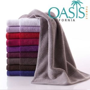 Wholesale Beaded Border Plain Textured Towels Manufacturer