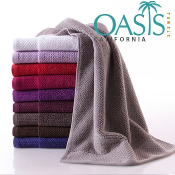 Wholesale Beaded Border Plain Textured Towels Manufacturer