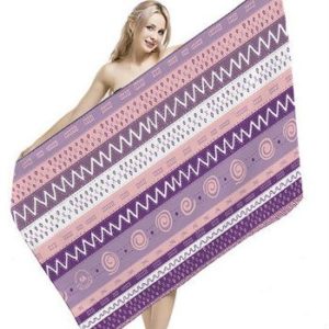 Wholesale Soft Purple Striped Bleach Proof Salon Towels Manufacturer
