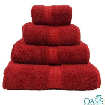 Wholesale Rich Red Egyptian Towels Manufacturer