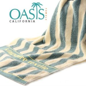 Lemon and Cadet Striped Towels Manufacturer