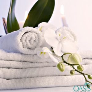 Wholesale Plain White Combed Effect Hotel Towels Manufacturer