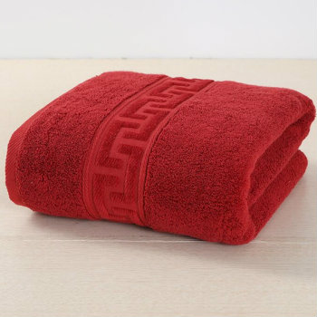 Wine Red Etched Bordered Towels Manufacturer