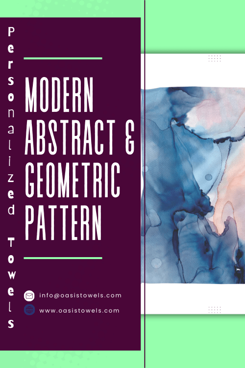 abstract printed towels