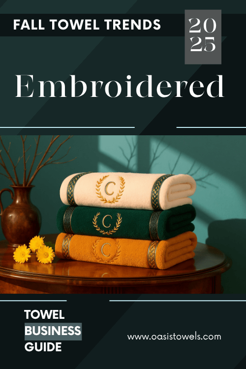 embroidery towel trends for fall