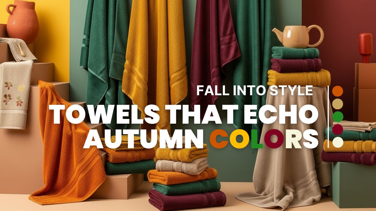 fall inspired towels for retail stores