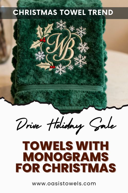 Monogram Christmas Towels Monogram Christmas Towels