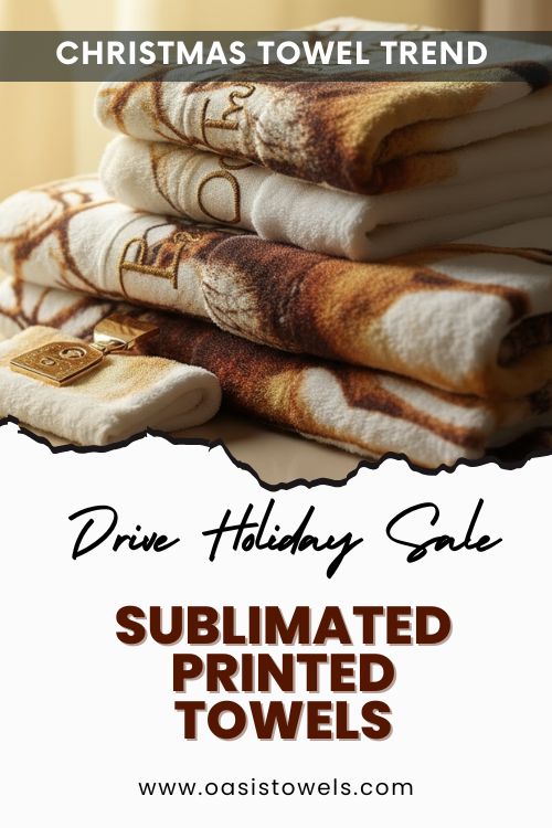 Sublimated Printed Christmas Towels Sublimated Printed Christmas Towels