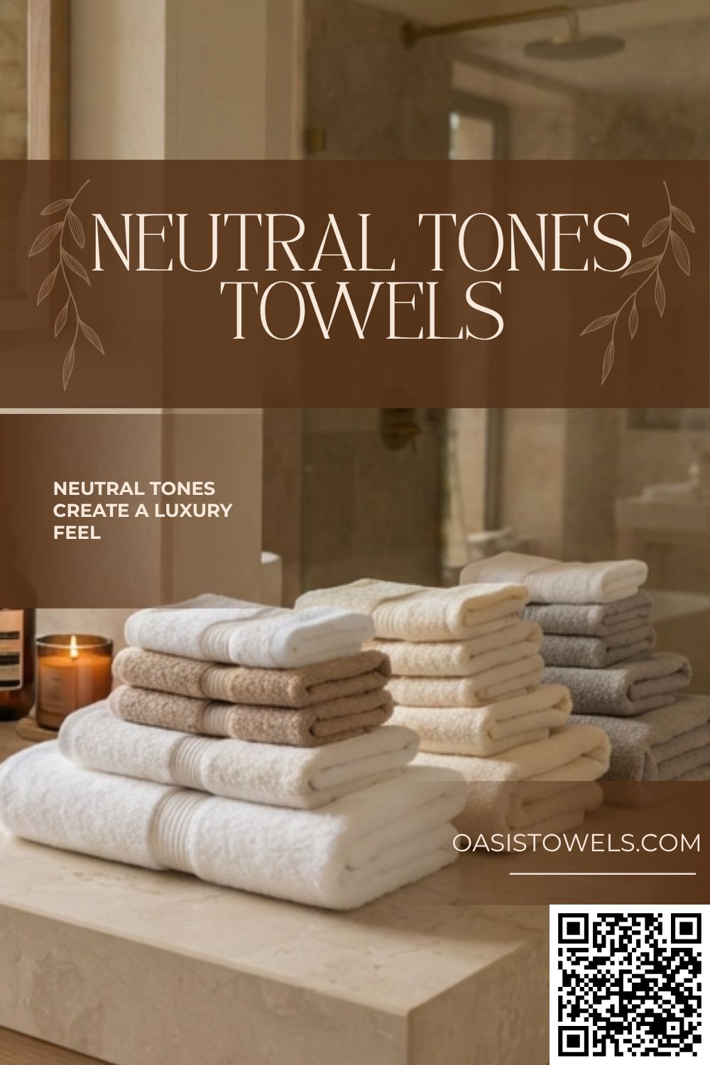 Neutral tone hand towels Neutral tone hand towels