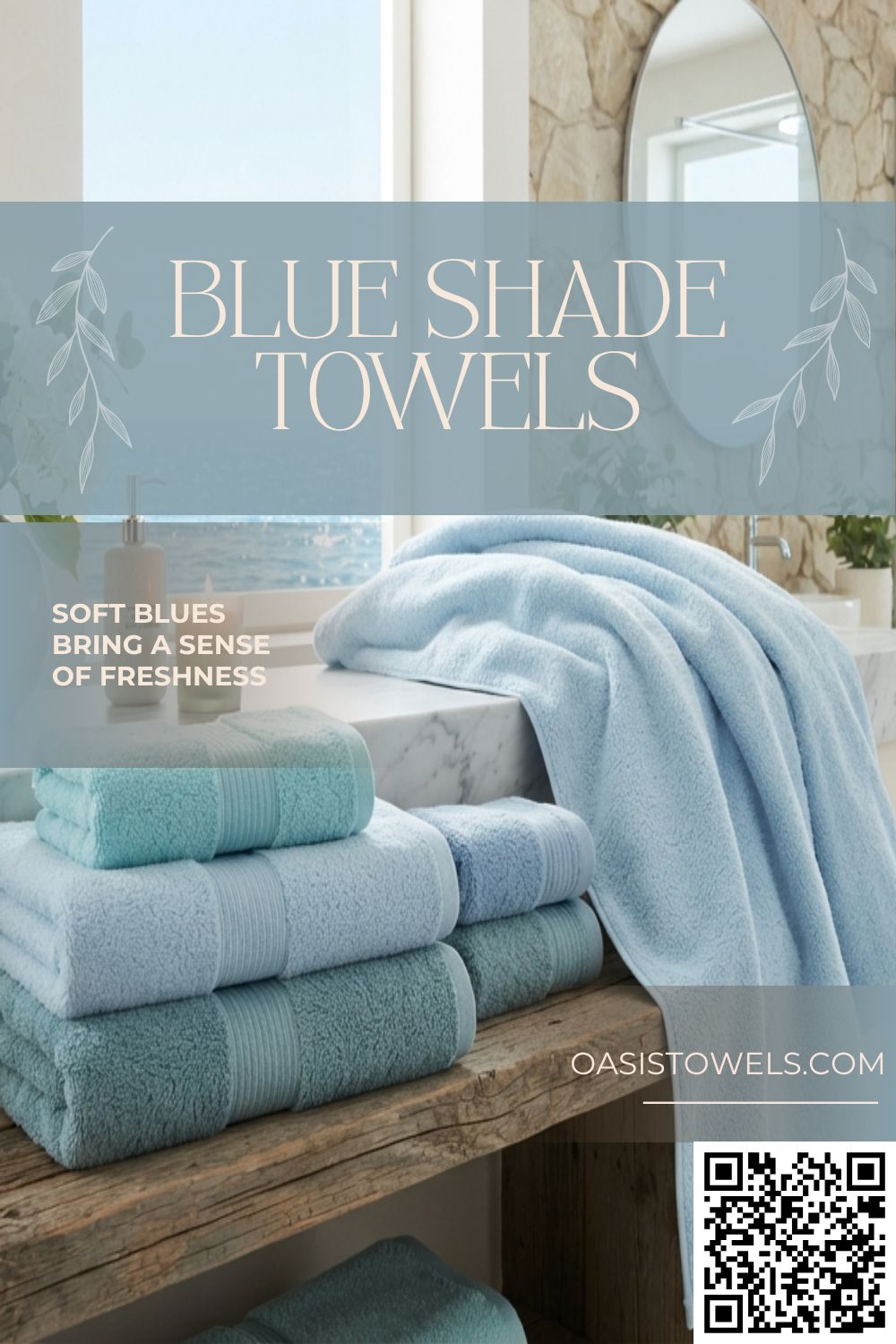 Soft blue hand towels Soft blue hand towels