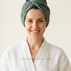 waffle hair towel supplier