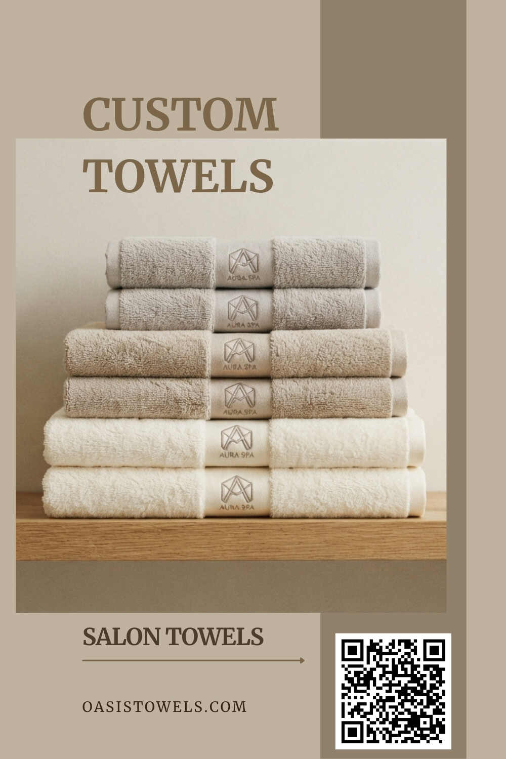 Consistent towel branding Consistent towel branding