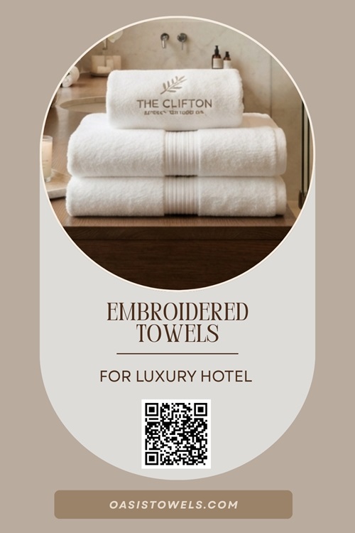 Embroidered hotel towels Embroidered hotel towels