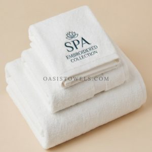 spa embroidered towel manufacturer