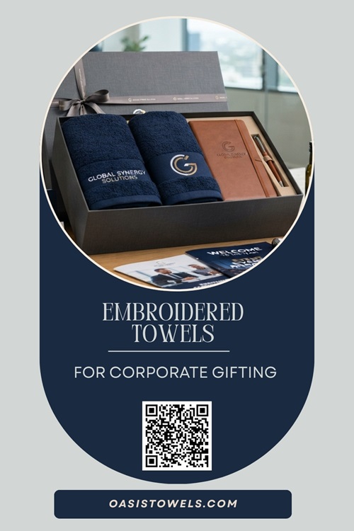 Embroidered corporate towels Embroidered corporate towels