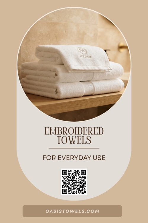 Embroidered towels with logo Embroidered towels with logo