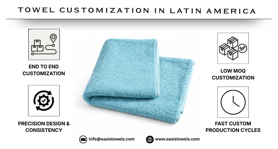 custom luxury towels in latam