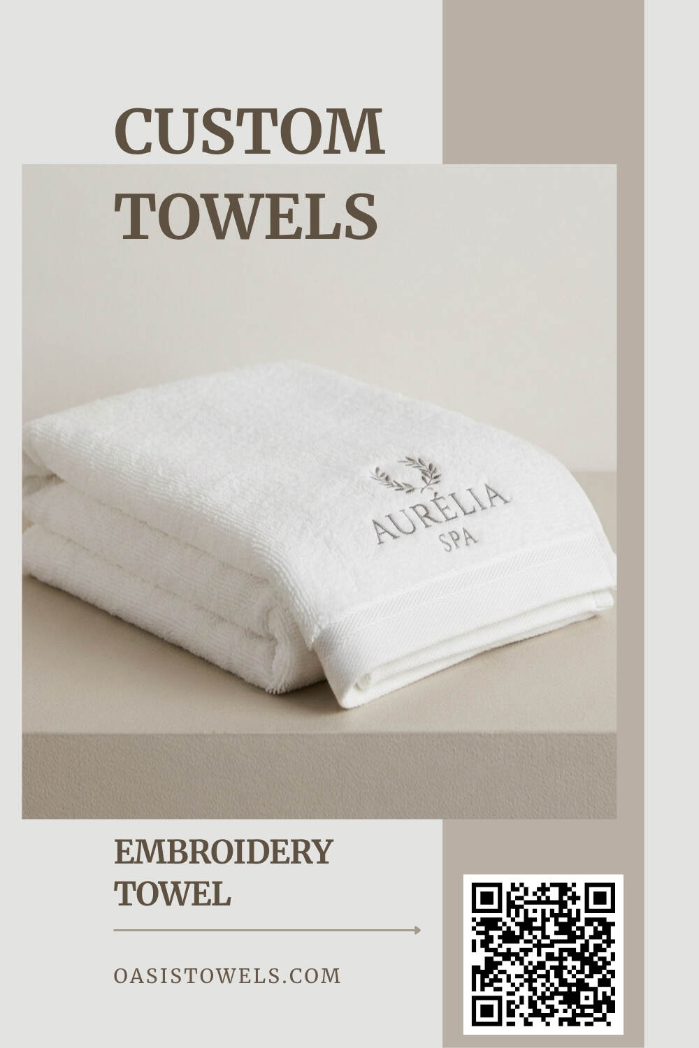 Elegant logo embroidery Elegant logo embroidery