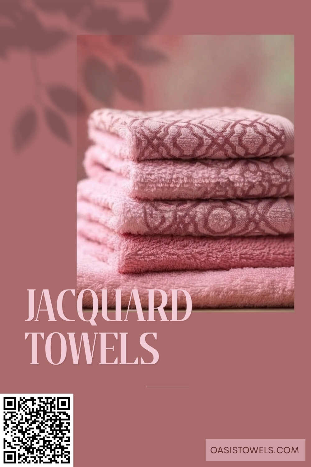 Jacquard towels featuring elegant woven designs Jacquard towels featuring elegant woven designs